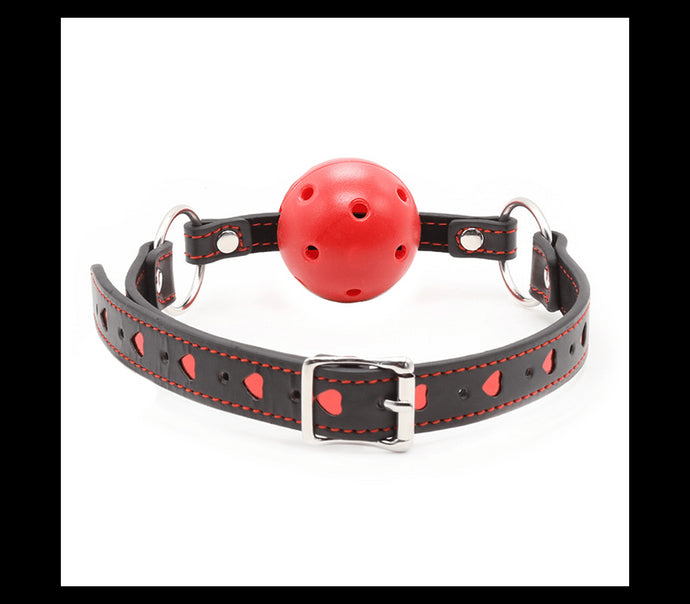 Breathable Red Heart Gag