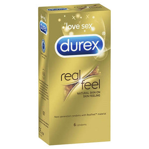 Durex Real Feel Non-latex Condoms 6's