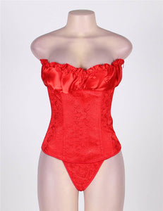 Red Embossed Corset (20) 4xl
