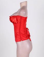 Load image into Gallery viewer, Red Embossed Corset (20) 4xl
