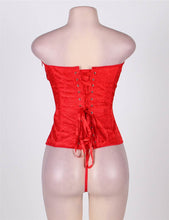 Load image into Gallery viewer, Red Embossed Corset (20) 4xl
