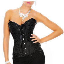 Load image into Gallery viewer, Black Floral Corset (16) 2xl
