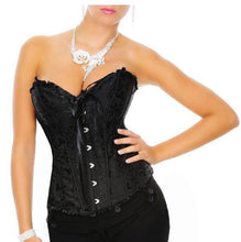 Load image into Gallery viewer, Black Floral Corset (18) 3xl
