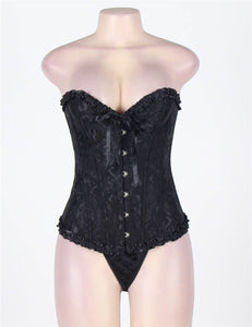 Black Floral Corset (16) 2xl