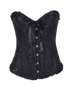 Black Floral Corset (14) Xl