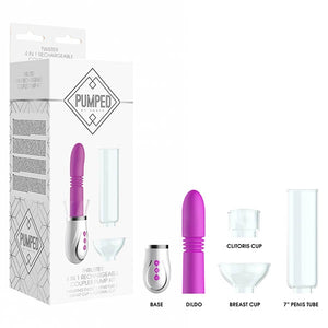 Pumped Thruster 4-in-1 Couples Pump Kit Purple Rechargable