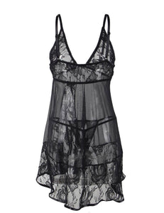 Black Lace Babydoll (8-10) M