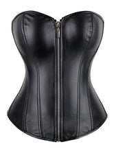 Load image into Gallery viewer, Black Leather Look Corset (14) Xl

