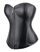 Load image into Gallery viewer, Black Leather Look Corset (14) Xl
