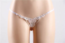 Load image into Gallery viewer, White Floral G-string &amp; Bead (16) 2xl
