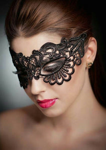 Enchanting Black Lace Eye Mask #2