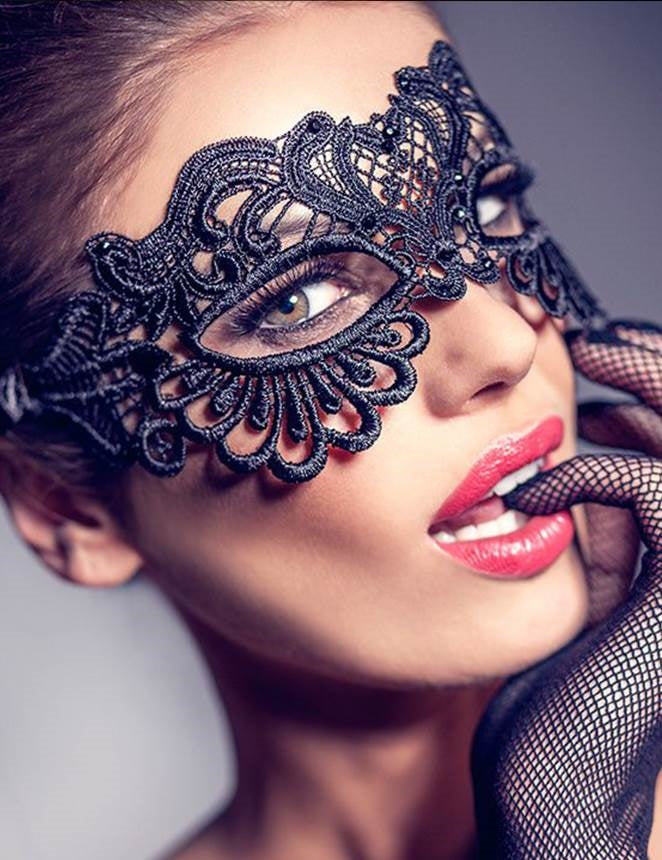 Enchanting Black Lace Eye Mask #2
