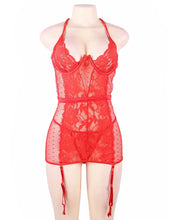 Load image into Gallery viewer, Red Lace Underwire Babydoll (18-20) 4xl
