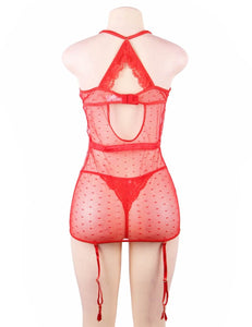 Red Lace Underwire Babydoll (18-20) 4xl