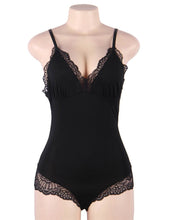 Load image into Gallery viewer, Charming Black Lace Teddy (20-22) 5xl
