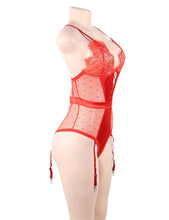 Load image into Gallery viewer, Red Satin &amp; Lace Teddy (20-22) 5xl
