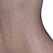 Load image into Gallery viewer, Black Fishnet &amp; Diamonte Body Stocking (8-12) M
