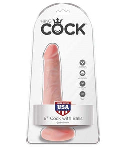 King Cock 6'' Cock With Balls