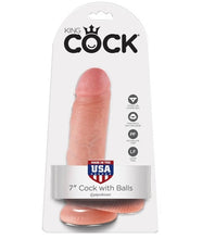 Load image into Gallery viewer, King Cock 7'' Cock With Balls
