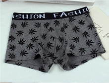 Load image into Gallery viewer, Men&#39;s Weed Boxer Leaf Grey L (2xl)
