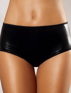 Enchanted Leather Look Black Panty (20) 4xl