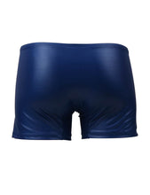 Load image into Gallery viewer, Mens Leather Look Shorts Blue (32-24) Xl
