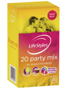 Ansell Lifestyles 20 Party Mix