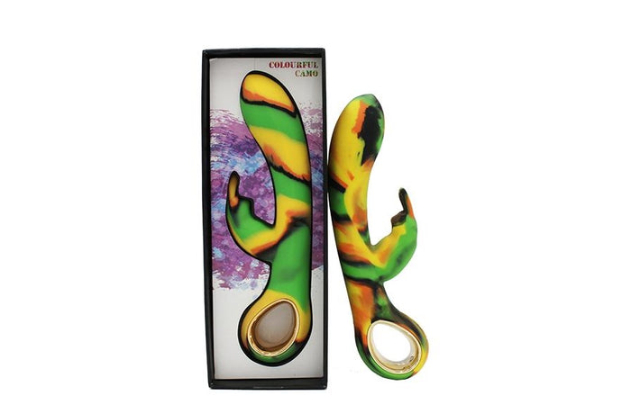 Colourful Camo Dini Vibrator Green (heating)