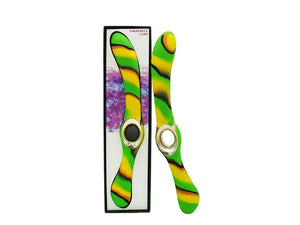 Colourful Camo Entice Vibrator Green Double Ended