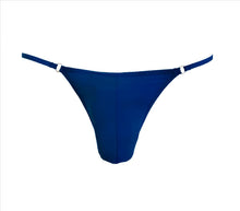 Load image into Gallery viewer, Mens Lycra G-string Navy S/m
