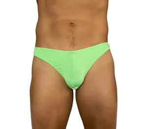 Plain Mens Lycra G-string Green L/xl