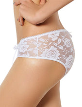 Load image into Gallery viewer, White Lace Open Crotch Panty (20-22) 5xl

