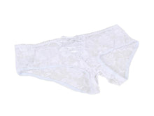 Load image into Gallery viewer, White Lace Open Crotch Panty (12-14) Xl
