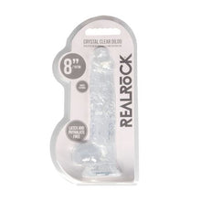 Load image into Gallery viewer, Realrock 8&#39;&#39; Realistic Dildo With Balls Clear
