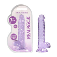 Realrock 7'' Realistic Dildo With Balls Purple