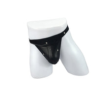 Load image into Gallery viewer, Mens Wet Look G-string With Press Stud L/xl
