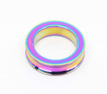 Load image into Gallery viewer, Concave Stainless Steel Cockring Rainbow 50mm
