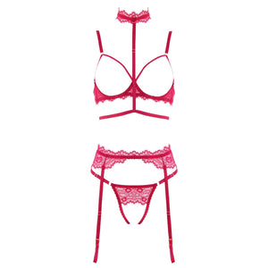 Muse Lace Set Red L