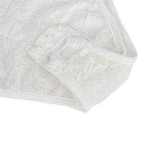 White Eyelash Lace Splice Bodysuit (20-22) 5xl