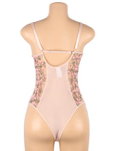 Load image into Gallery viewer, Pink Exquisite Embroidery Bodysuit (20-22) 5xl
