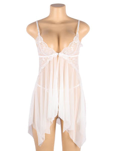 White Babydoll (12-14) Xl