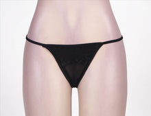 Load image into Gallery viewer, Lace Garter Panty Black (8) M
