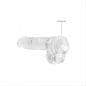 Realrock 6'' Realistic Dildo With Balls Clear