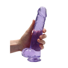 Load image into Gallery viewer, Realrock 9&#39;&#39; Realistic Dildo With Balls Purple

