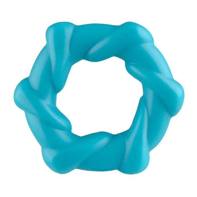 Rock Candy Taffy Twist Ring Blue