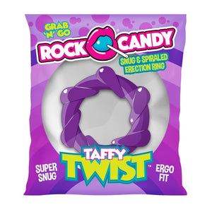 Rock Candy Taffy Twist Ring Purple