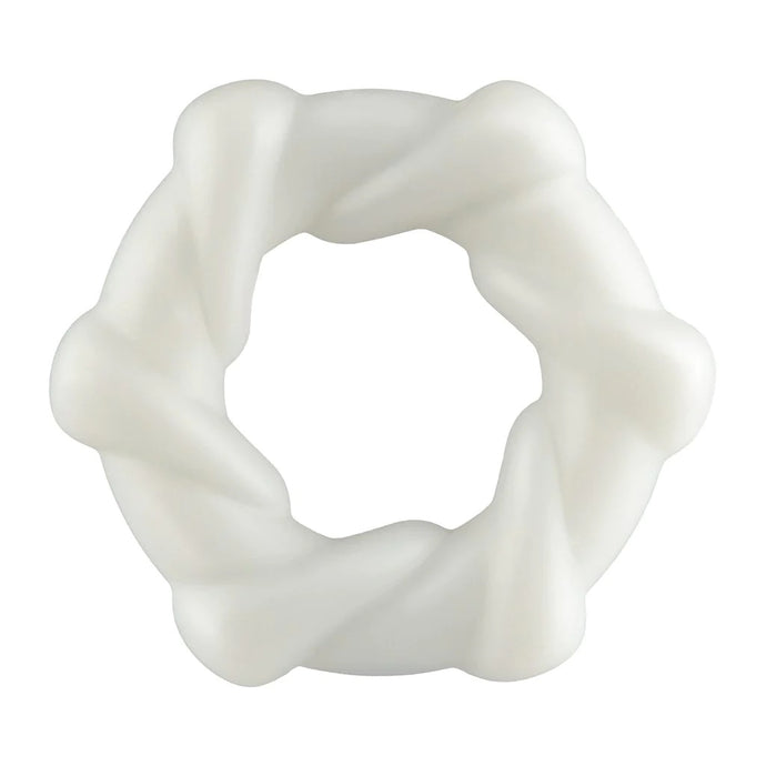 Rock Candy Taffy Twist Ring White