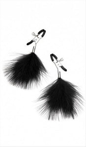 Lux Fetish Feather Nipple Clamps