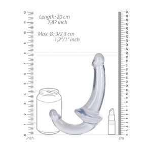 Realrock 20cm Strapless Strap-on Clear