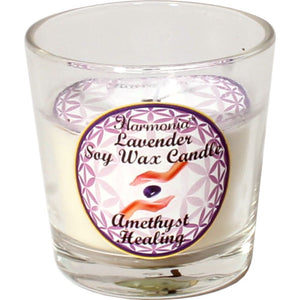 Votive Candle Healing - Amythest, Lavender